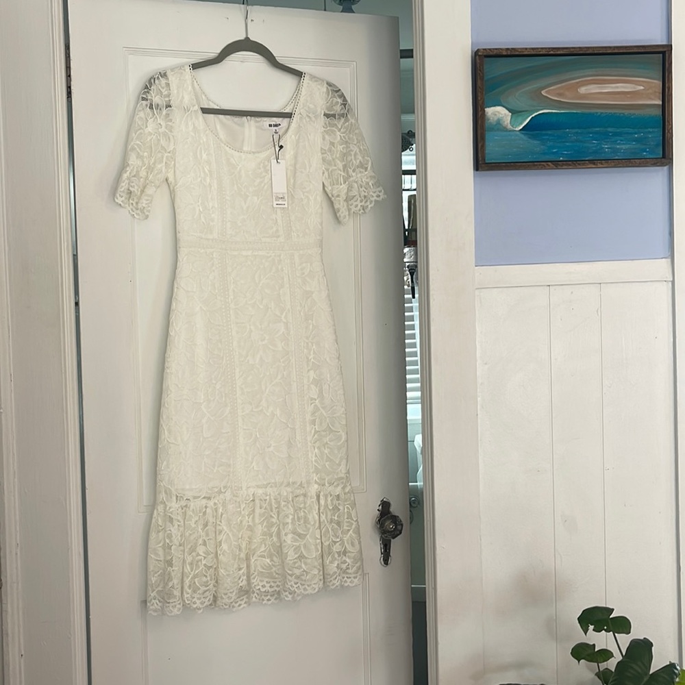 BB Dakota white dress NWT